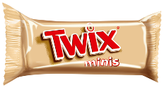 Конфеты Twix Minis, 1 кг, картонная коробка